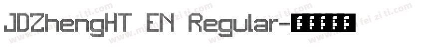 JDZhengHT EN Regular字体转换